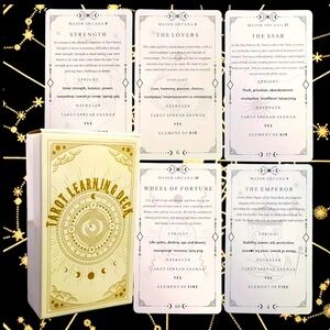 Tarot Learning Deck: Beginner-Friendly Cards with Keywords & Meanings